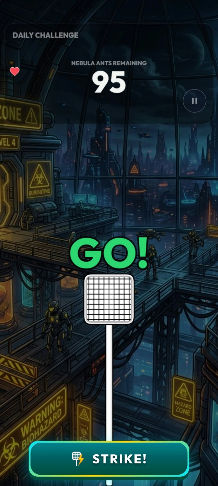 Menú del Reto Diario de One Tap Strike!